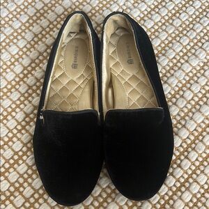 Birdies Women's Black Velvet Loafers 7.5